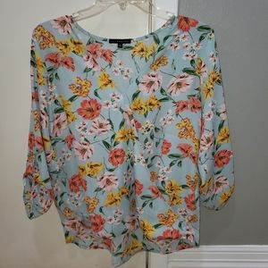 Allan surplice rolltab blouse
